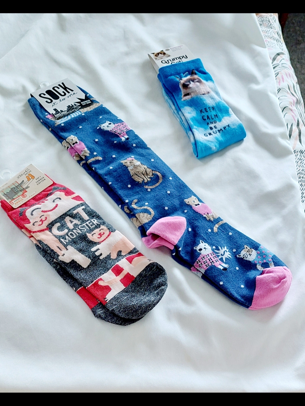 Cat Socks - Bundle Of 3 Pairs Including Grumpy Cat!